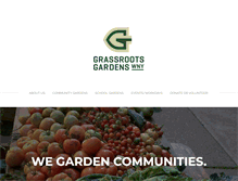 Tablet Screenshot of grassrootsgardens.org